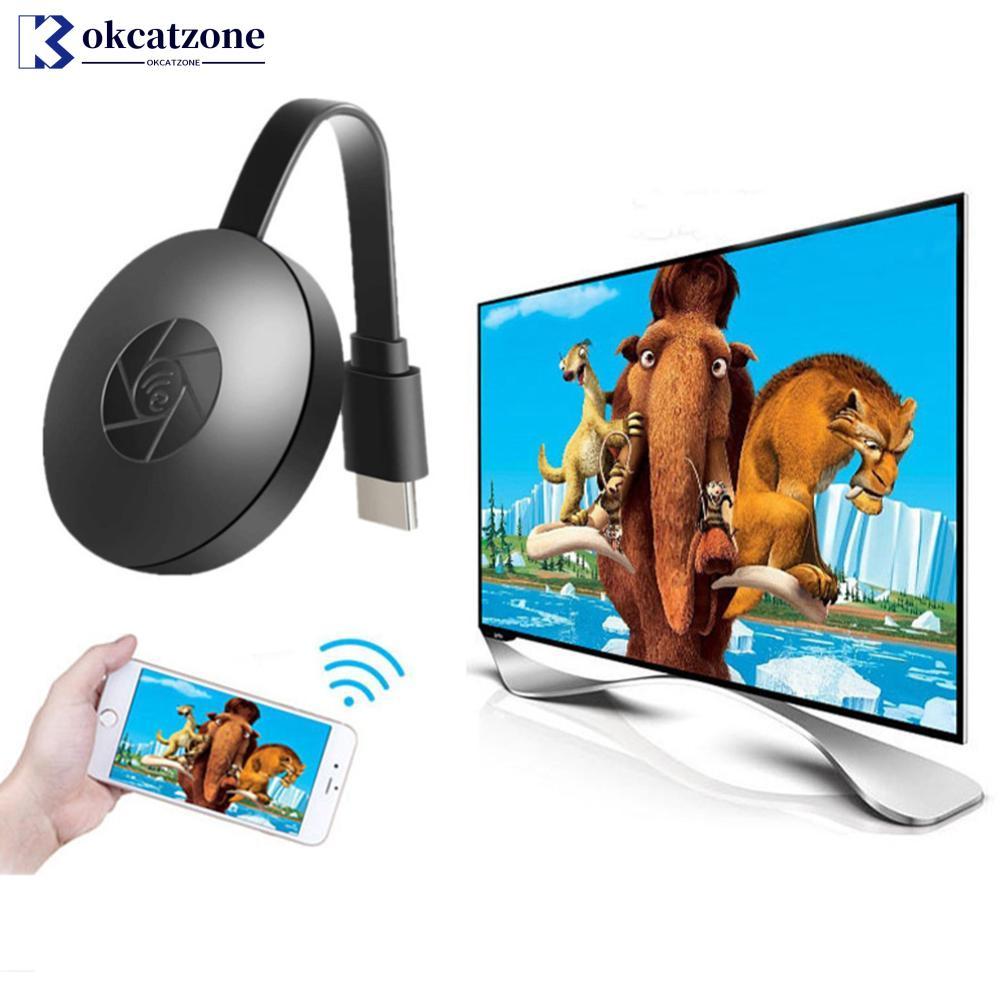 OKCATZONE ไร้สาย HDMI Mirroring หลายอุปกรณ์โทรศัพท์มือถือเชื่อมต่อกับ TV HD 1080P Projection คอมพิวเ