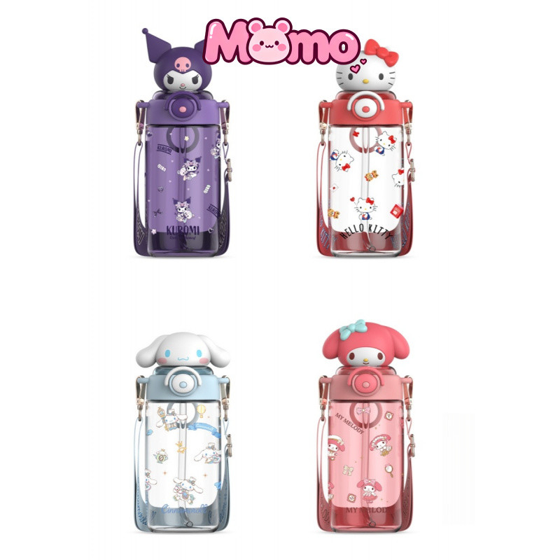 Sanrio Kids Water Bottle ขวดน้ํา Tritan 650ml 100% BPA Free Kuromi My Melody Cinnamoroll