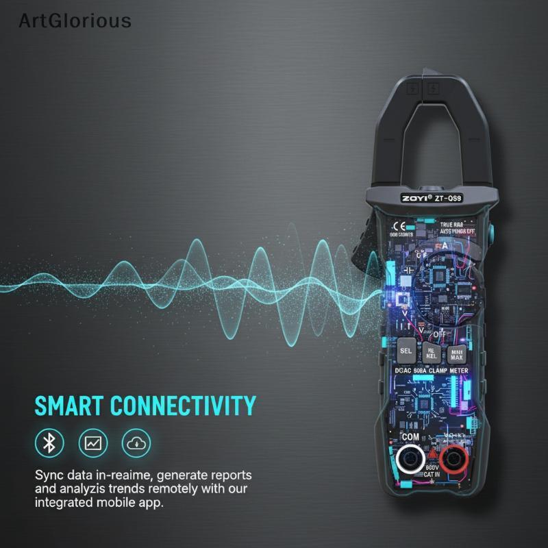 Art 6000 นับมัลติมิเตอร์แบบดิจิตอลแคลมป์มิเตอร์ True RMS สําหรับการบํารุงรักษาพลังงานแบบรีนิวได้ ks 