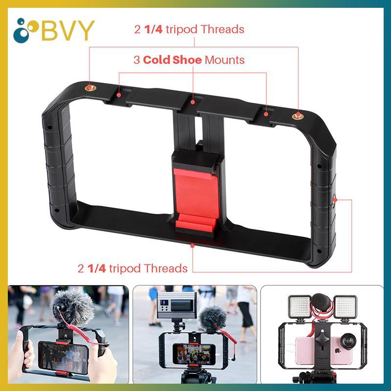 BVY Ulanzi U Rig Pro สมาร์ทโฟน Video Rig, Video Recording โทรศัพท์มือถือ Stabilizer ที่วางขาตั้งกล้อ
