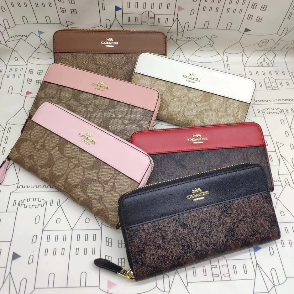 Accordion Zip Wallet 76873 กระเป๋าสตางค์ยาว กระเป๋าสตางค์ ผู้หญิง ซิป Y8H9U32F