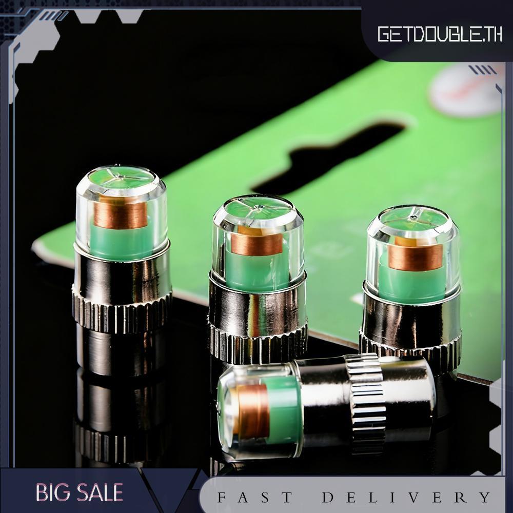 [Getdouble.th] 36PSI ความดันยาง Monitor Caps พร้อมตา 3 สีสําหรับรถบรรทุกรถส่วนใหญ่ SUV