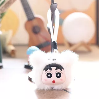 Kawaii Vinyl Crayon Shinchan ตุ๊กตาพวงกุญแจตุ๊กตาการ์ตูนกระเป๋าจี้ Charm