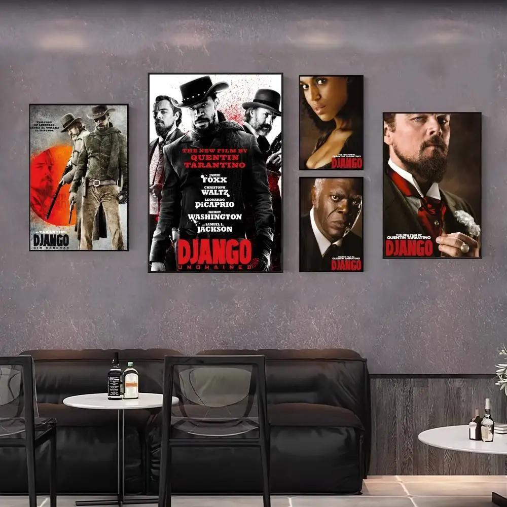 โปสเตอร์ภาพยนตร์ Django Unchained HighQuality Wall Art สําหรับหอพักและห้องนั่งเล่น