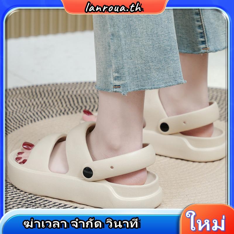 UTUNE อูจูน รองเท้าแตะผู้หญิงสองสายรัดกันลื่นด้านนอกรองเท้าแตะทุกวันสบายๆ คํานวณ รองเท้าแตะผู้ชาย