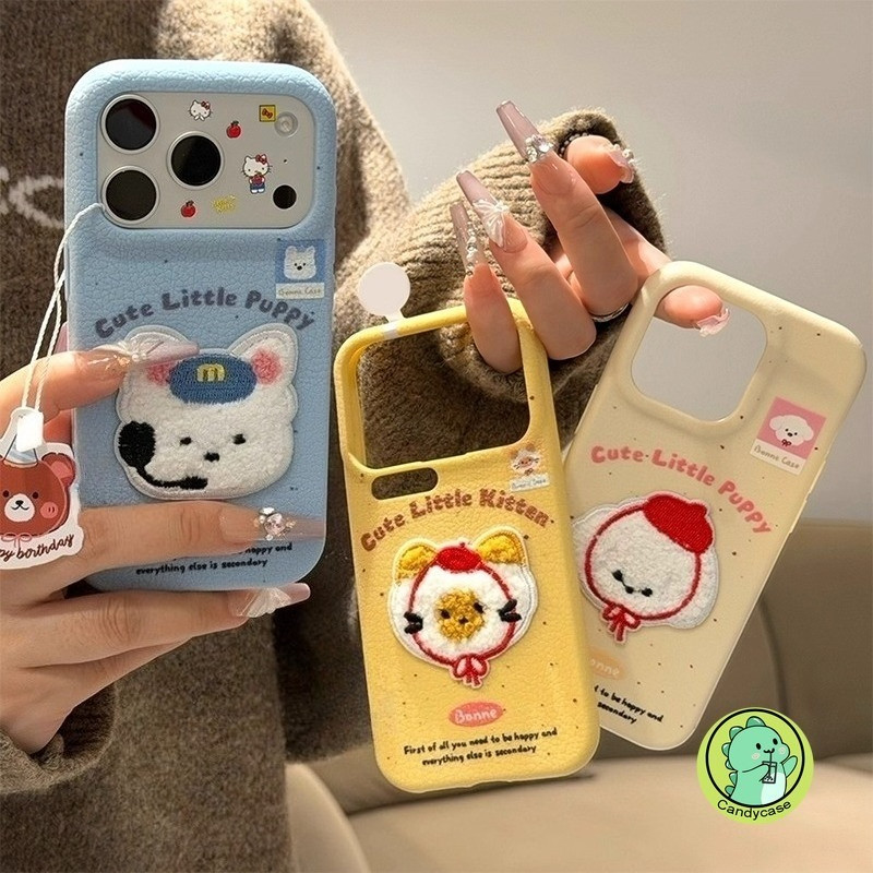 น่ารักตุ๊กตาปักเคสโทรศัพท์สําหรับRealme Q5i Q3 Pro Q3i Q3S Q2 X7 Max X2 XT V23i V13 5G 4Gการ์ตูนPupp