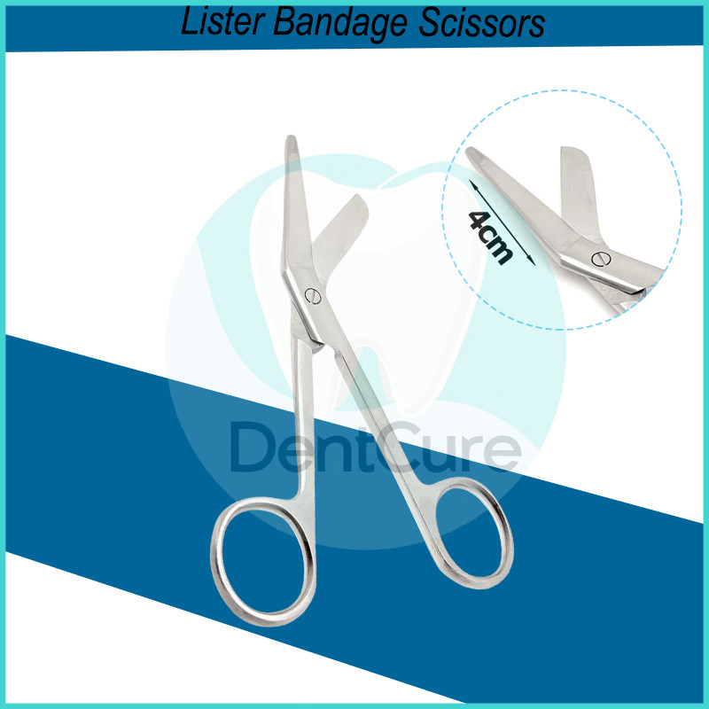 (พร้อมส่ง🇹🇭)รรไกรตัดผ้าก๊อซพลาสเตอร์สแตนเลส คุณภาพ Lister Bandage Scissors Dental Scissors