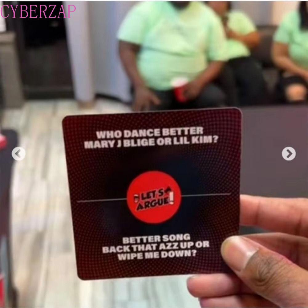 CYBERZAP Lets Argue Card Game, Creative 59 Game Cards Trap Spelling Bee Card Game, Family and Friend