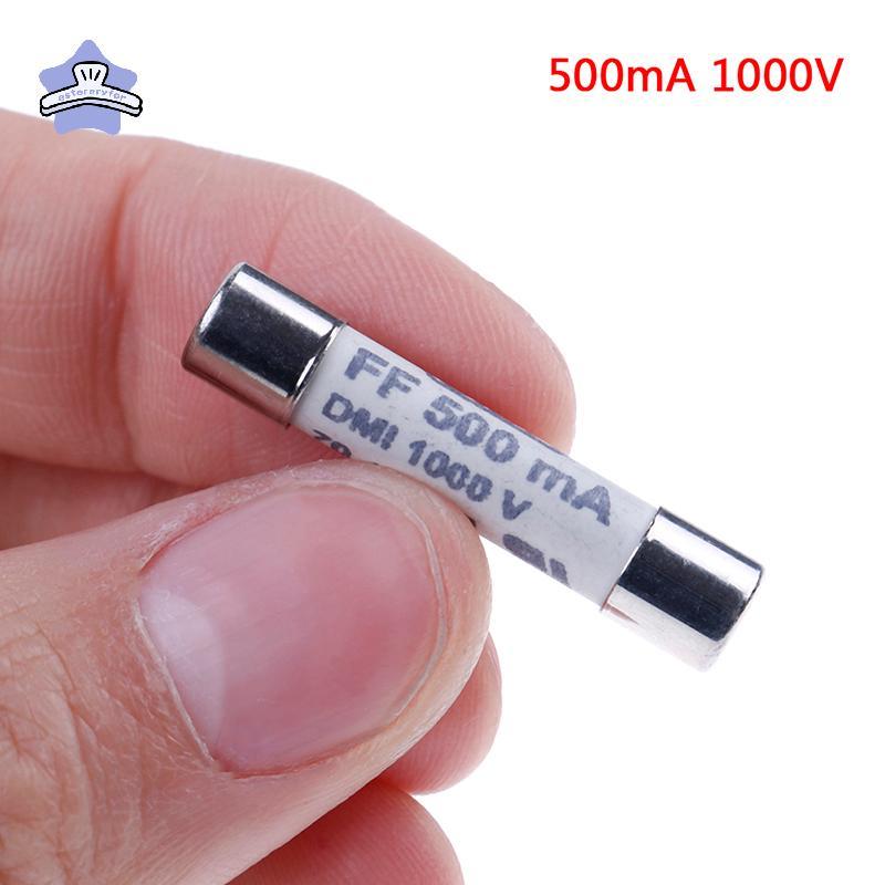 [estereryfor] 1 ชิ้น FF 0.5A 500mA 1000V dmi ฟิวส์สําหรับมัลติมิเตอร์ F15B F17B F18B 6.3x32 มม.VN