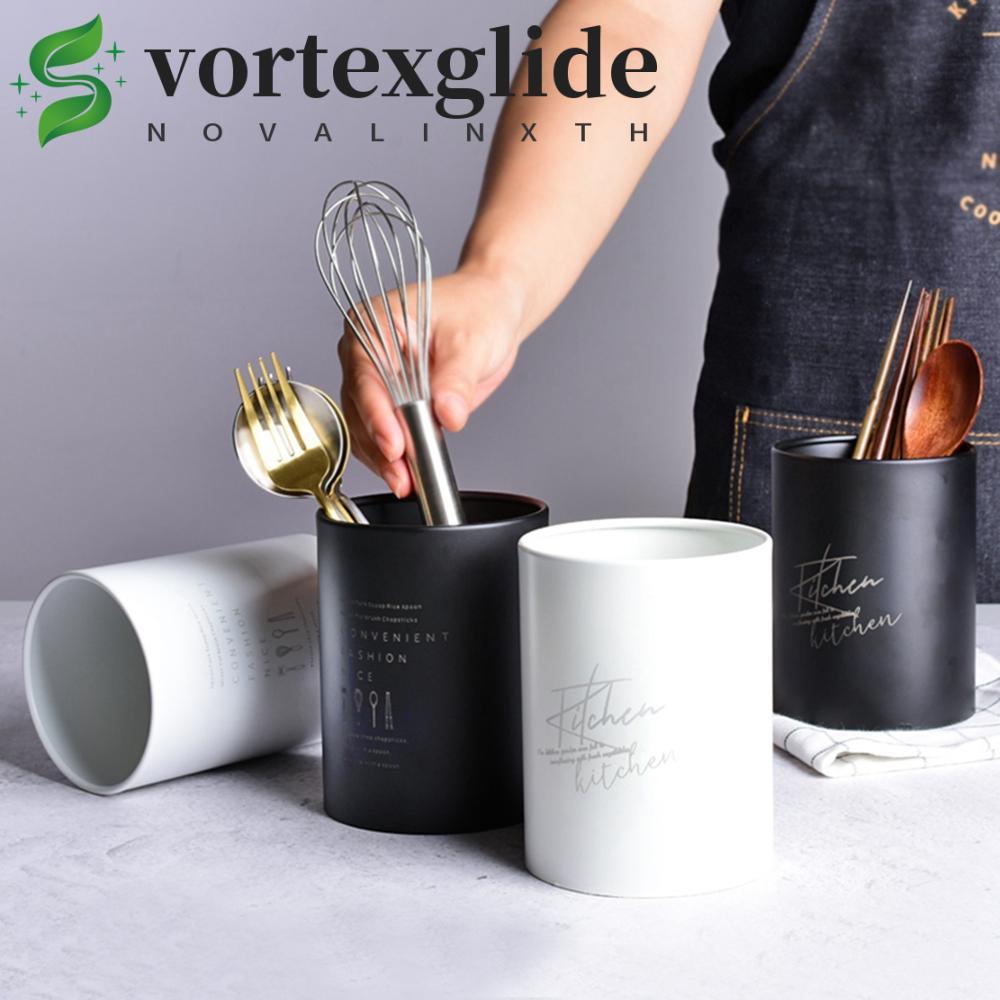 VORTEXGLIDE Tableware Bucket Home Nordic Utensils Holder Stainless Steel Organizer Kitchen Cutler
