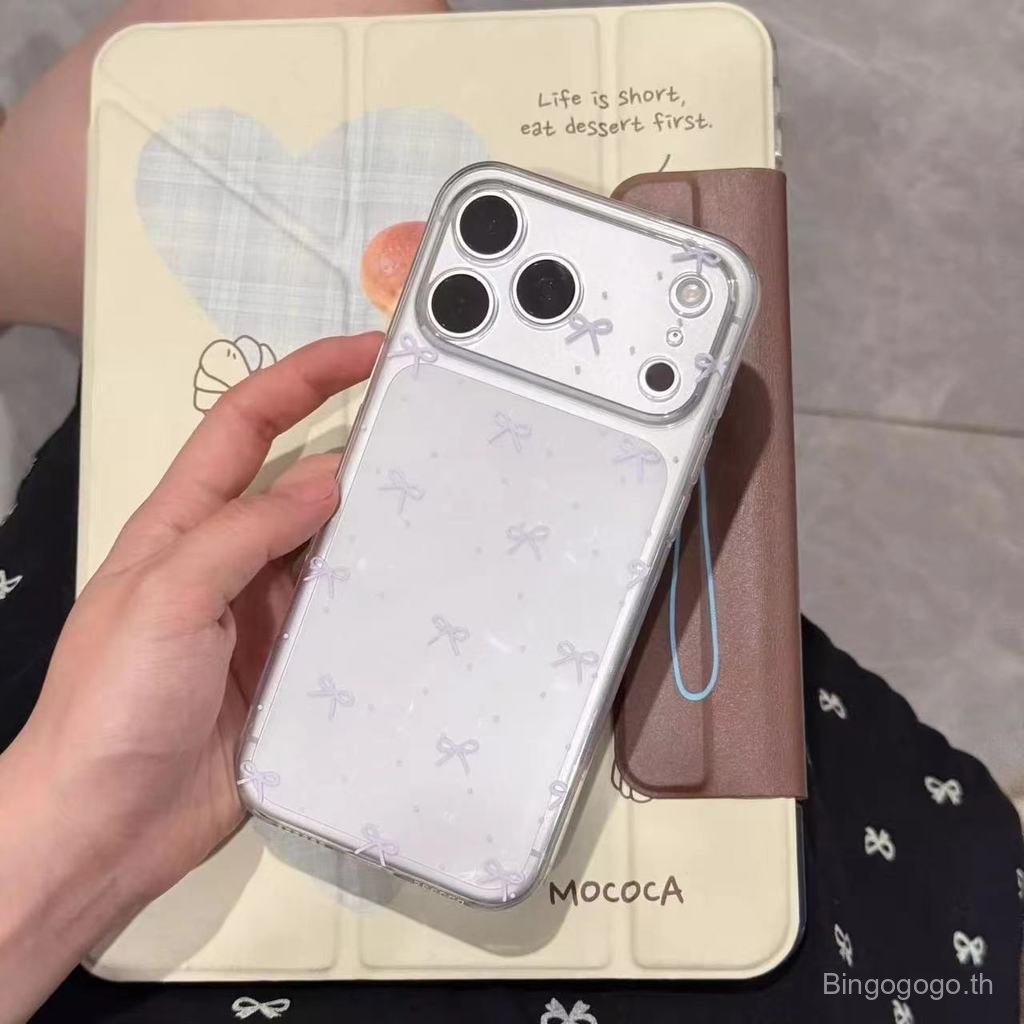 เคสโทรศัพท์เหมาะสําหรับiPhone 7 8 X XS XR XSMAX 11 12 13 14 15 16 17 Pro max Plus Air Bowknot Polka 