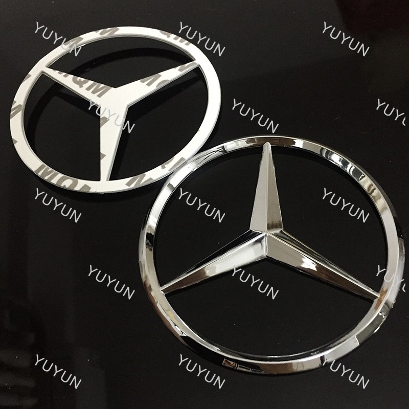 LF 90 มม.รถสติกเกอร์ BADGE สําหรับ Mercedes W203 W211 W204 W210 W124 W212 Cla W205 W202 W220 W213 3D