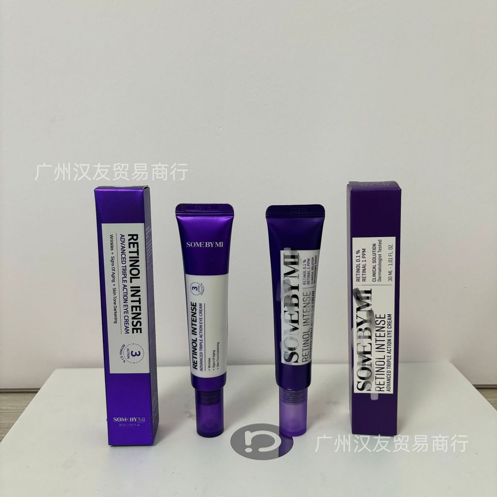 แบบเก่า/Strawbym Shabai Honey A Alcohol Triple Eye Cream Retinol Eye Cream 30ml GP5O