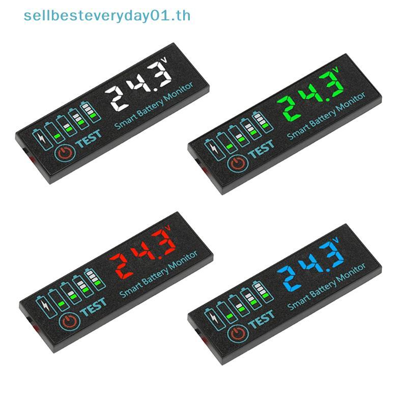 & Sellingbest & DC 7-55V Universal Battery Charge Indicator Panel LED Indicator Acid Battery Voltage