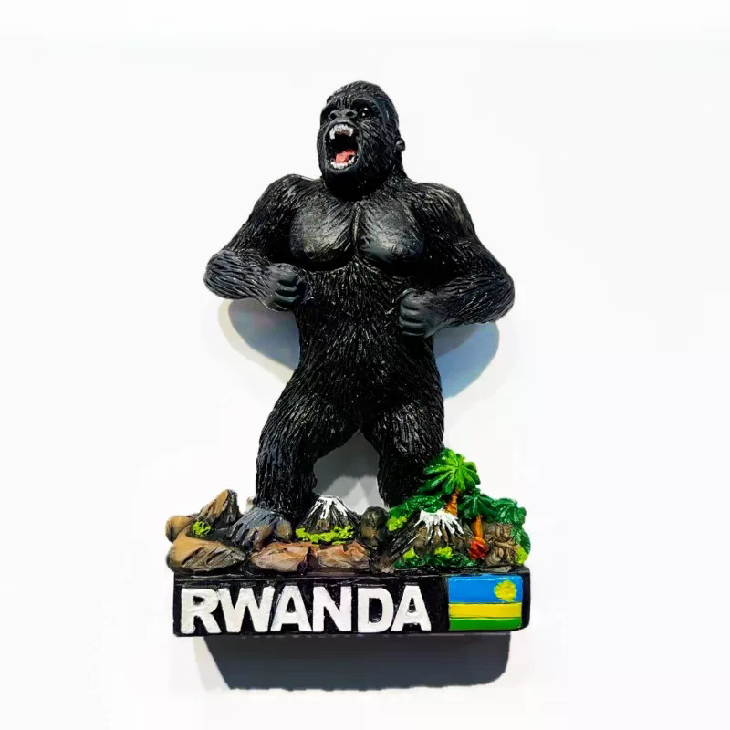 สาธารณรัฐจีน Rwanda แม่เหล็กติดตู้เย็น Volcanos National Park Travel ของที่ระลึก Kigali สติกเกอร์ตู้