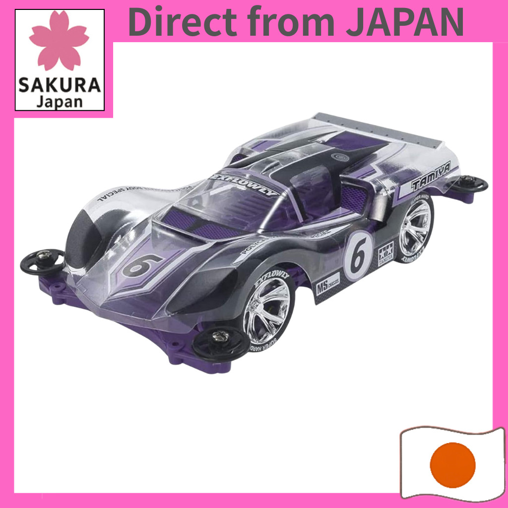 Tamiya Mini 4WD Special Project Product Exflory Polycarbonate Body Special (Purple) MS Chassis 95571