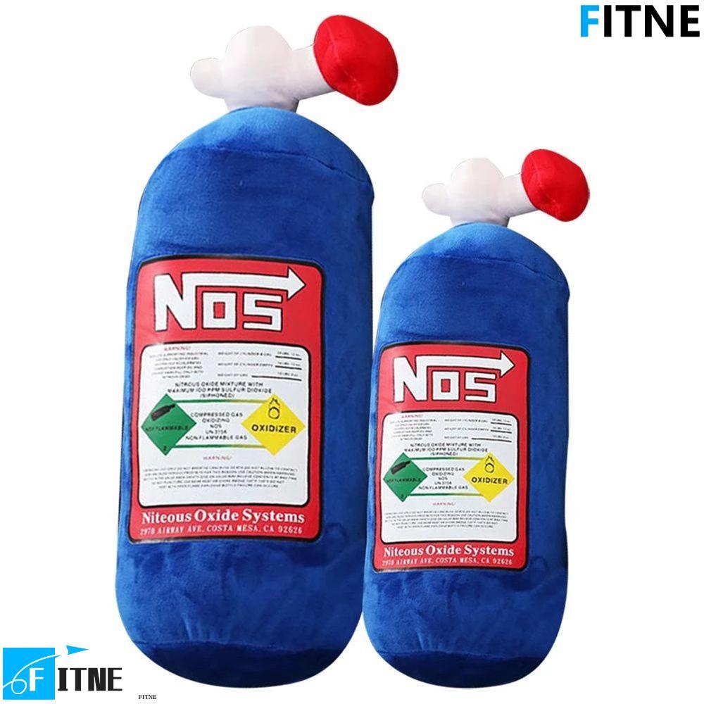 FITNE หมอนรองคอในรถยนต์ อุปกรณ์ตกแต่งรถยนต์ รองรับเอว ที่วางคออัตโนมัติ NOS Nitros Oxide ขวดรองรับเบ