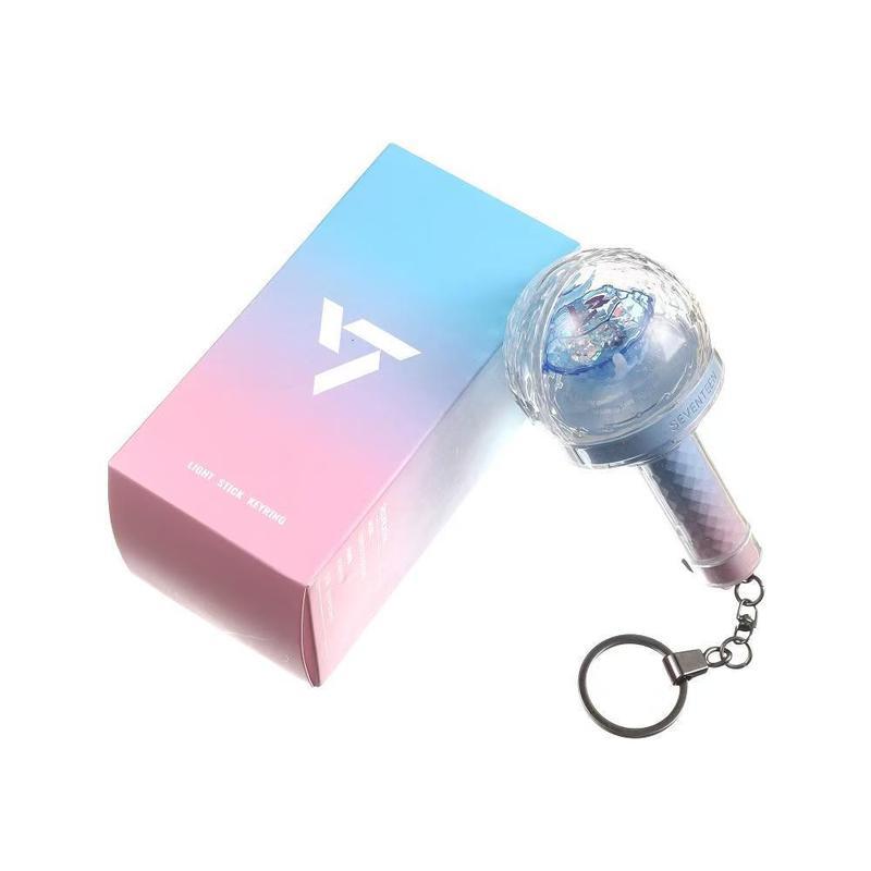 【พร้อมส่ง】Kpop SEVENTEEN official photocards mini lightstick keyring doll merch  พวงกุญแจตุ๊กตา การ์
