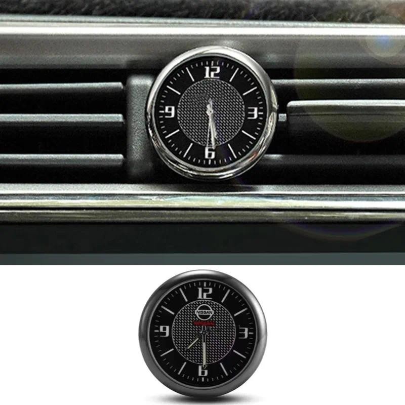 Luminous รถวงกลมนาฬิกาควอตซ์มินิแบบพกพาสําหรับ Nissan Nismo หมายเหตุ Sylphy Titan Juke Leaf Qashqai 