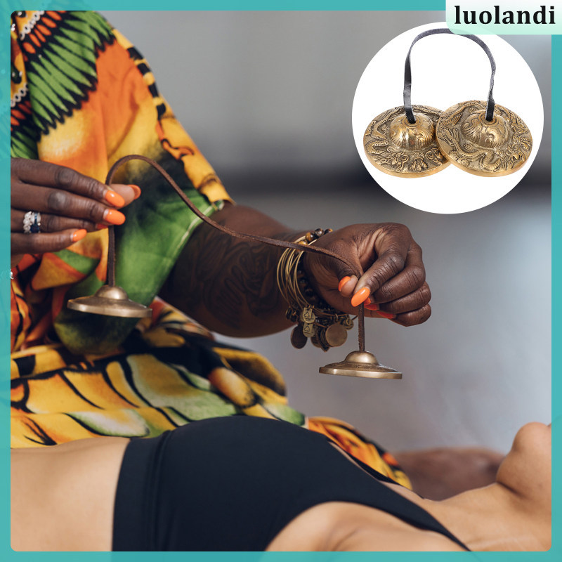 Cymbal Bell Percussion Instrument Creative Finger Cymbal Bell ศาสนา Cymbal Bell luolandi