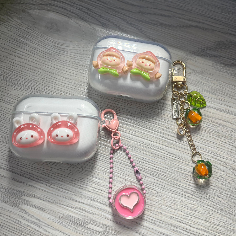 การ์ตูนผลไม้สําหรับ Baseus WM01 WM02 W04 W3 WM05 WM03 WX5 กรณีซิลิโคนหูฟัง