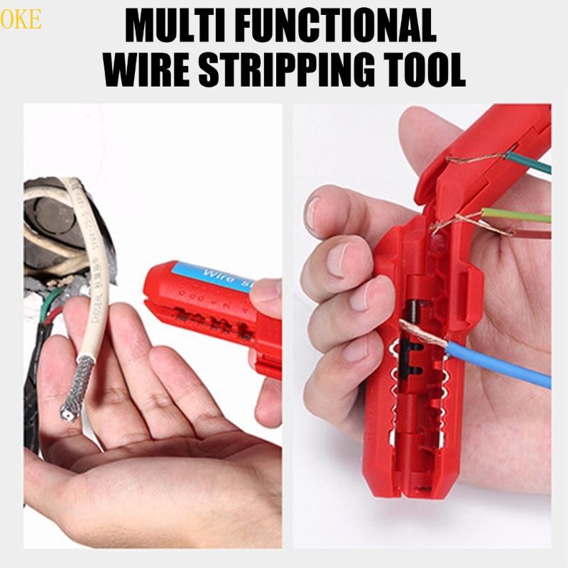 OKE Durability Wire Stripper เครื่องมือมือสําหรับปอก 8 13 มม. การตัดสายเคเบิลตัวนําด้วย Ease และการบ