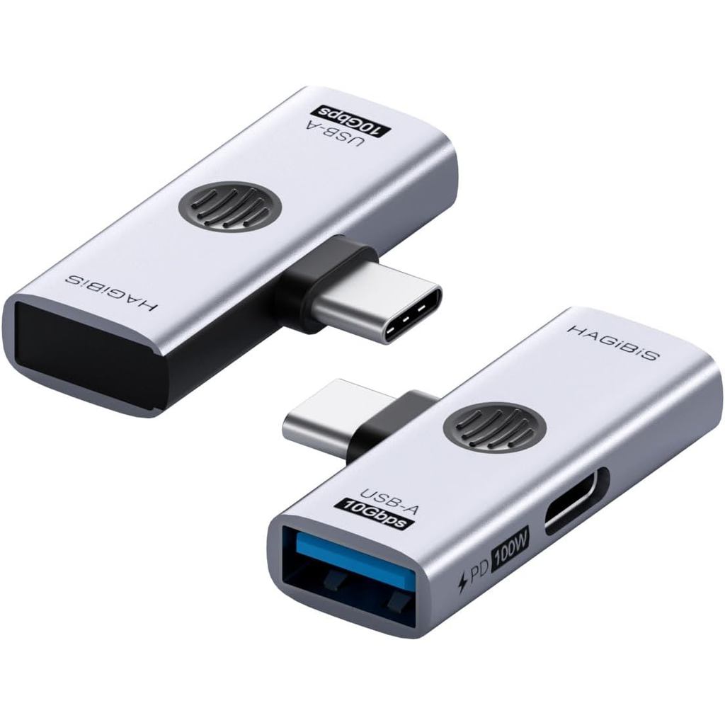 ตัวแยก USB-C ของ Hagibis พร้อมการชาร์จอย่างรวดเร็ว 100W และ USB 3.2 10Gbps, อะแดปเตอร์ OTG 2 in 1 สํ