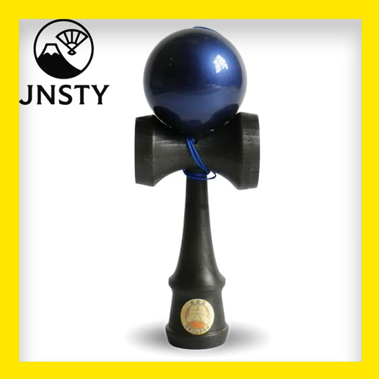 【Direct From Japan】 2025 Kendama for Adults Kendama Kitsusako Original Black × Blue Kendama for Comp