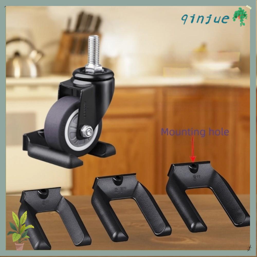 QINJUE เก้าอี้สํานักงานล้อ Stopper, ยางป้องกันการสั่นสะเทือนเฟอร์นิเจอร์ขาแผ่นกันลื่น, ทนทานสวมใส่เก้าอี้ฟุตชั้น Protectors เก้าอี้