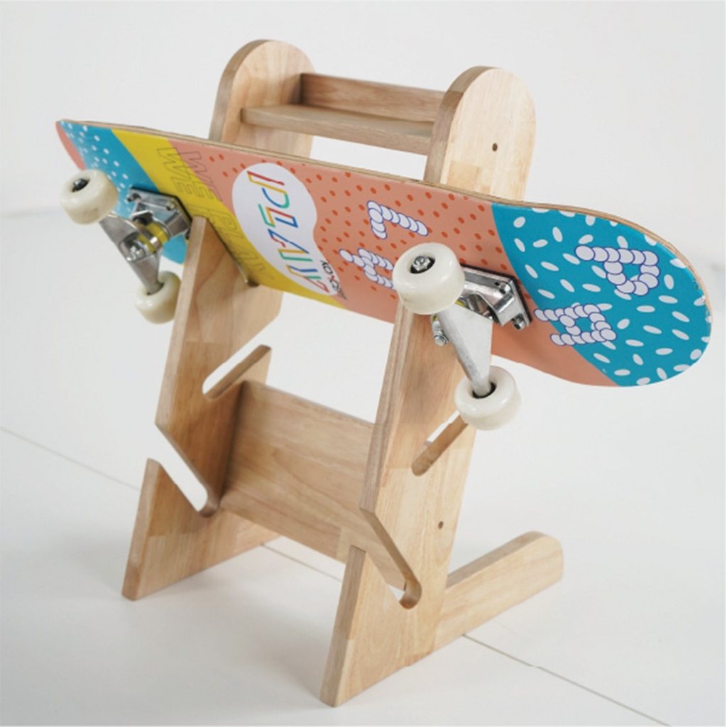 Koncept Furniture ชั้นวาง Surf Skate & Skate Board KC-PLAY รุ่น SURFER สีลินเบิร์ก (30x35x55)  แบรนด์ KONCEPT FURNITURE