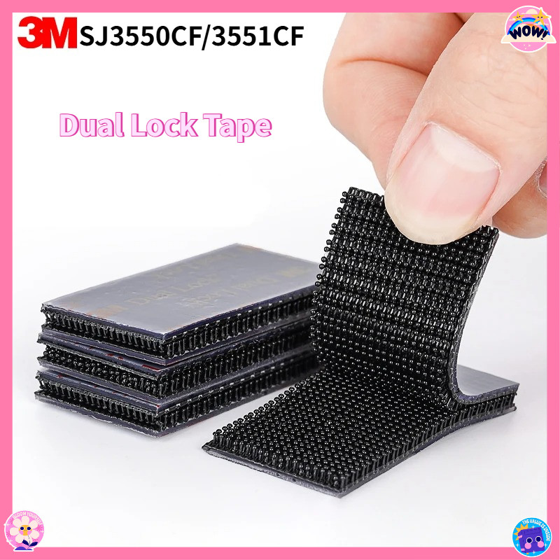 3M SJ3550CF SJ3551CF เทปไนลอนเห็ดหัวเข็มขัดเท้า Fast Fastener สําหรับยานยนต์ตกแต่งภายใน Fixed Bindin
