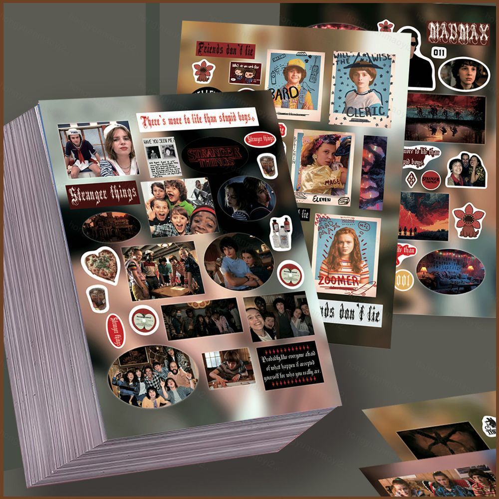 ZY2 8Sheepts/ชุดคนแปลกหน้าสติกเกอร์ Mike Wheeler Demogorgon Graffiti กระเป๋าเดินทางตกแต่งกันน้ํา YZ2