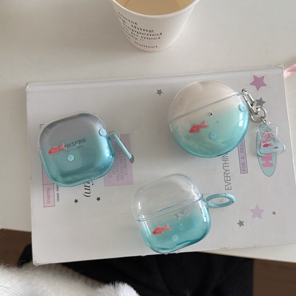 สําหรับ Huawei FreeClip FreeBuds SE2 SE3 5i 6i 7i FreeClip2 หูฟังน่ารักปลาทอง samsung buds 3Pro 3FE 