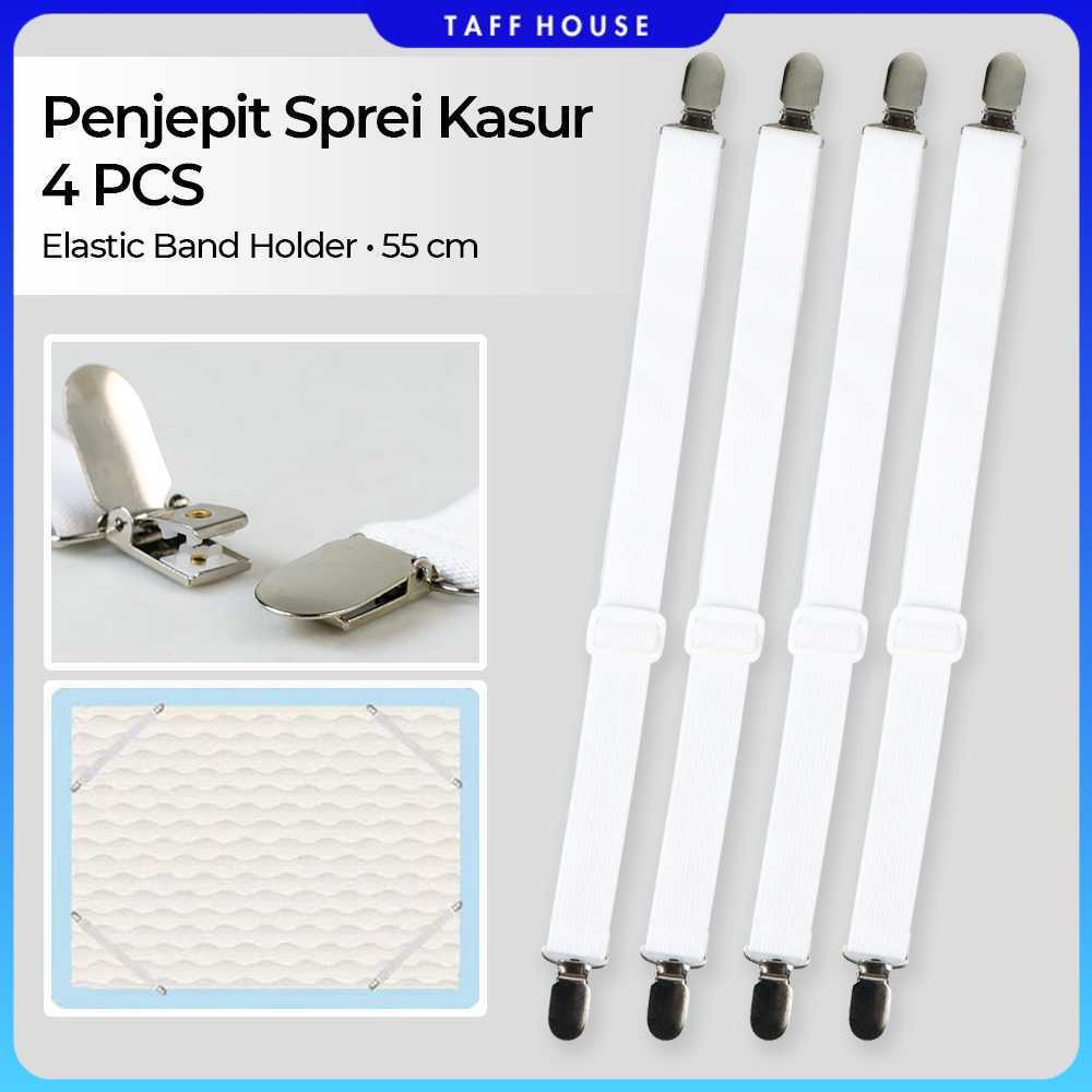 HILIFE คลิปหนีบผ้าปูที่นอนแบบยืดหยุ่น 4 ชิ้น - 200TC