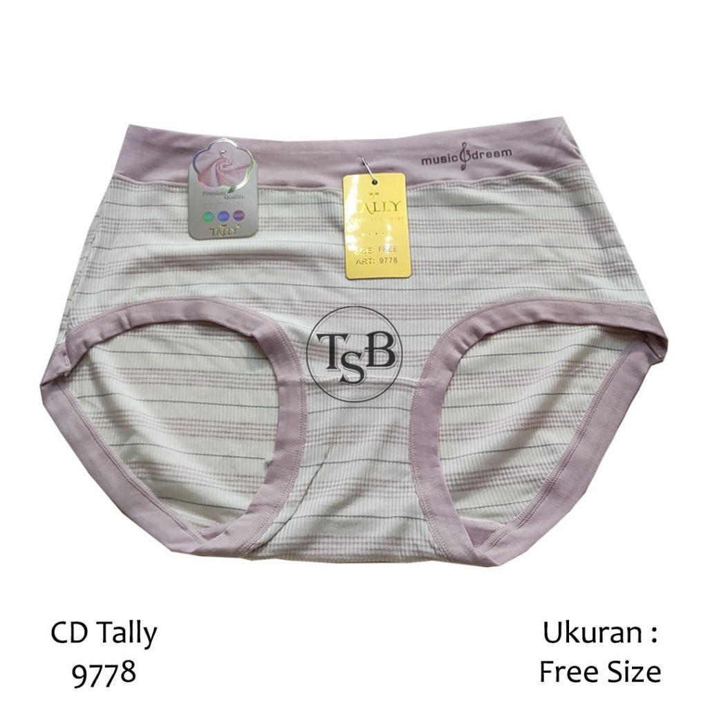 Tally 9778 กางเกงชั้นในสตรี 3 ชิ้น Tally ผู้หญิง CD Tally กางเกง Tally CD Tally ฟรีขนาด