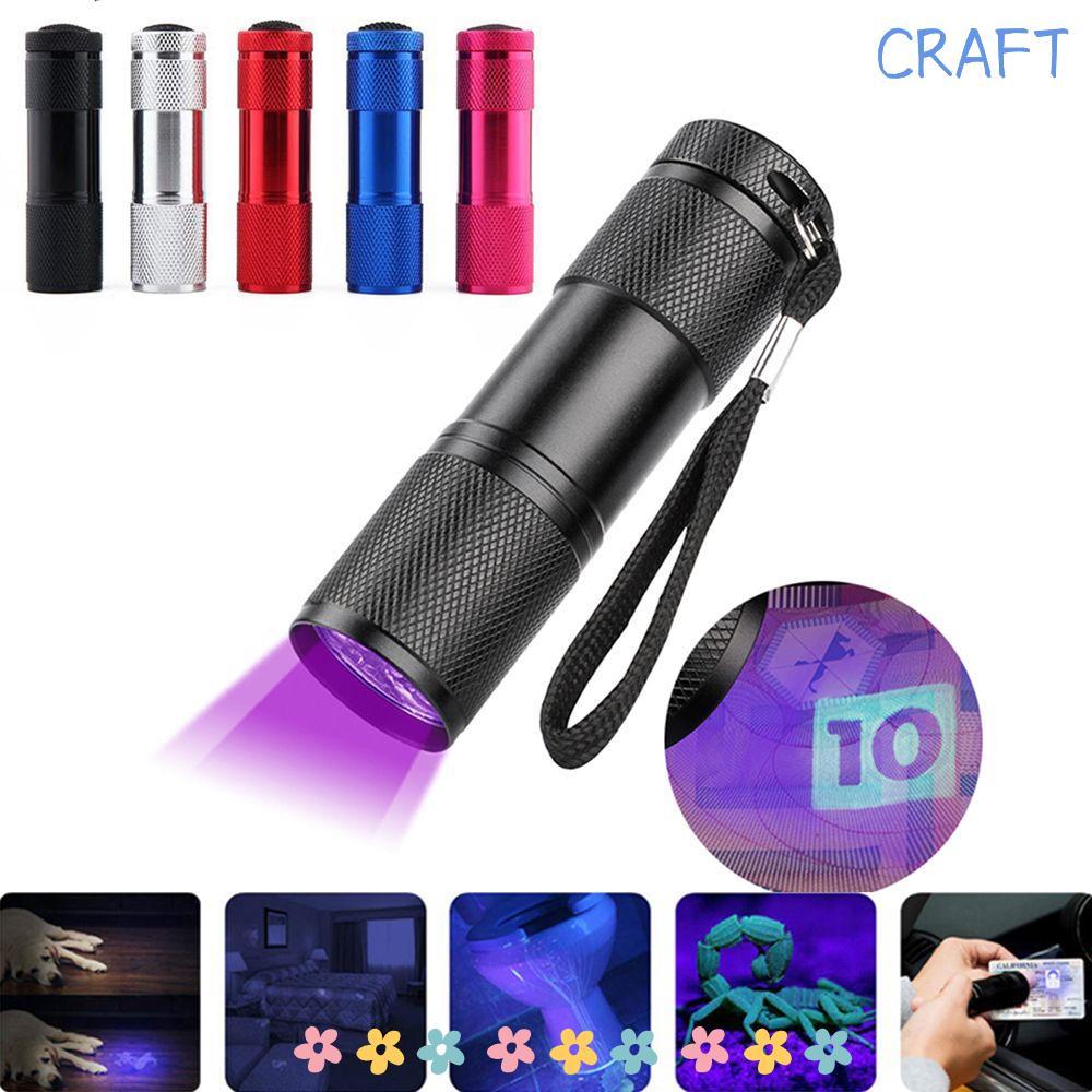 ไฟฉาย LED UV 395nm ทนทานและกันน้ํา CRAFT 9