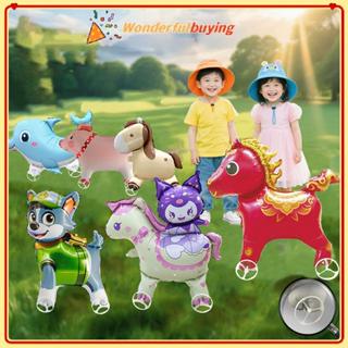 WBTH การ์ตูน Stand Up อลูมิเนียมฟิล์มบอลลูนล้อเดิน Traction …