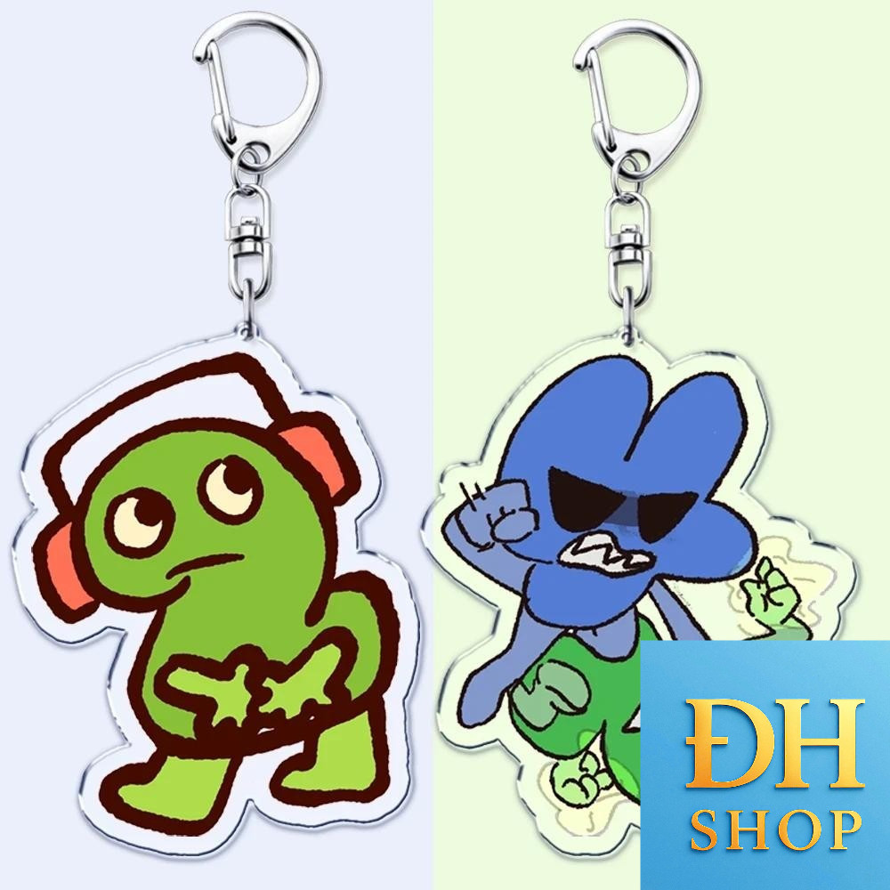 เกมน่ารัก BFDI BFB พวงกุญแจสําหรับอุปกรณ์เสริมกระเป๋า Bfdi Teardrop Sketchpad สองสี่ X Key Chain แหว
