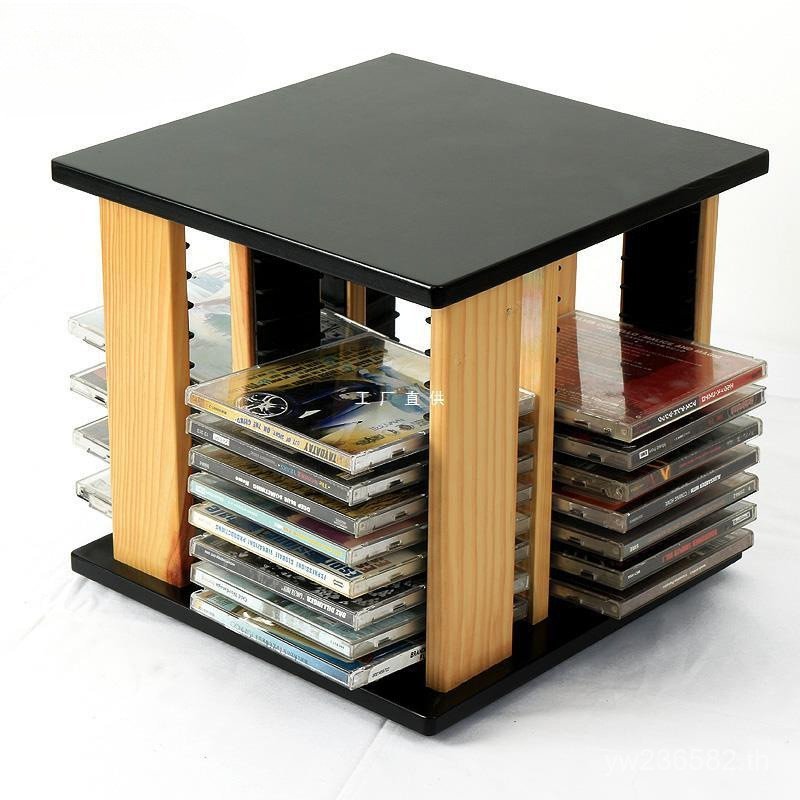 CD Rack Collection กล่องเก็บของ Desktop Disc Rack Rack หมุน CD Rack CD Rack กระเป๋าเก็บ CD Juyang LC