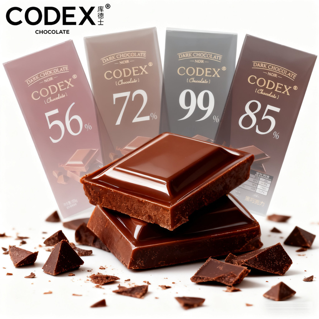 CODEX CODEX Dark Chocolate 108g กล่องสําหรับแฟนโกโก้บัตเตอร์ Casual Dark Clever Influencer ของขวัญขอ