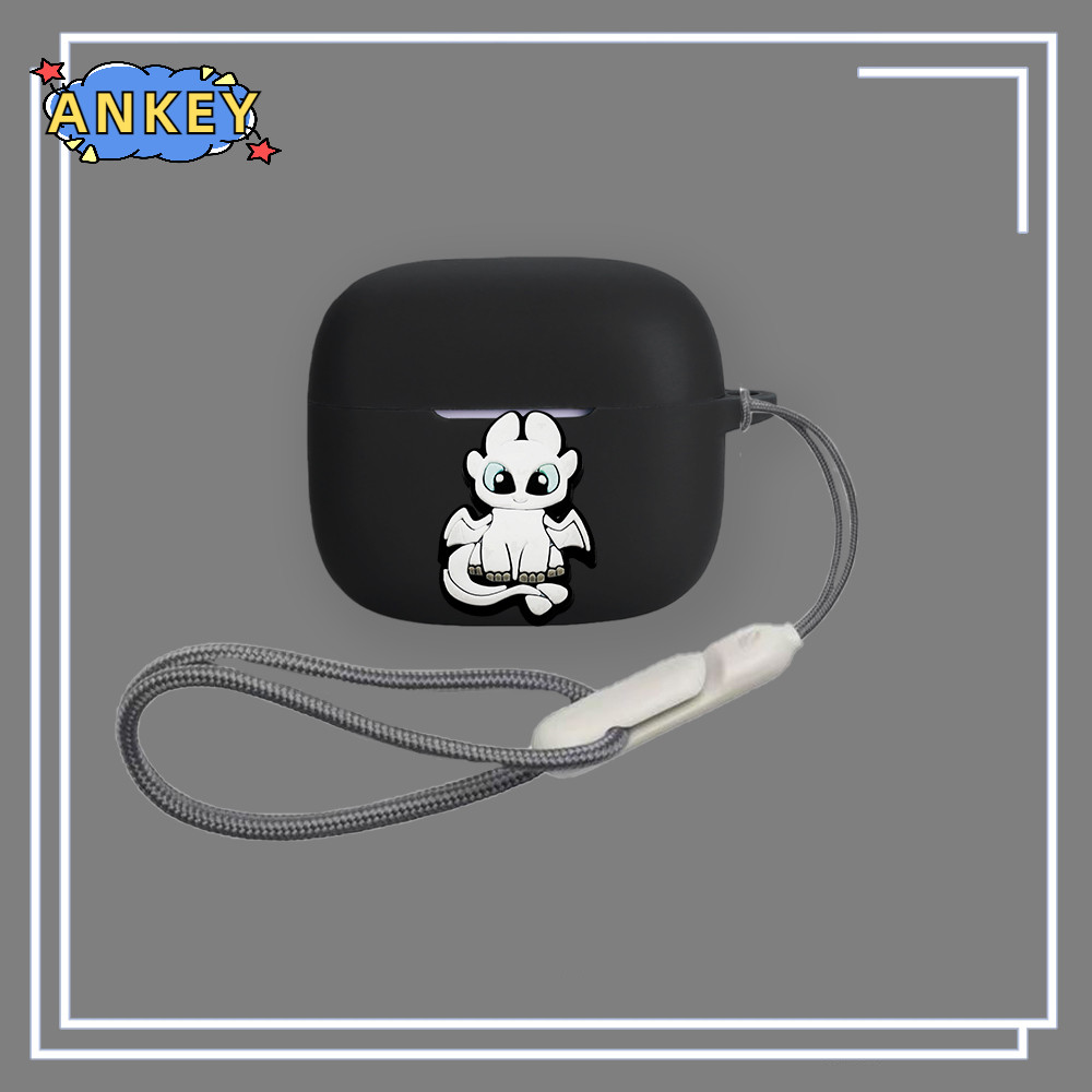 for Honor Choice EarBuds X7e Active Silicone Cartoon Toothless Pattern Cases With Hook Protective Sh