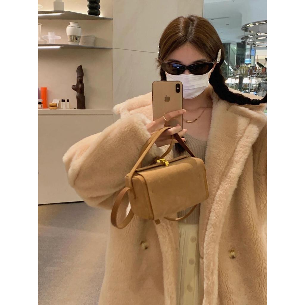 ITXQ MaxMar* New Autumn and Winter Mid-Length Fur Loose Warm Coat Teddy Bear Jacket for Women