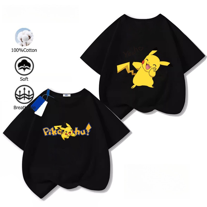 COD (Ho Chi Minh)DREAMY BABY Cotton เสื้อยืดเด็ก,Pikachu Pokémon สําหรับเด็กผู้ชาย,Using ผ้าคอตตอนแท