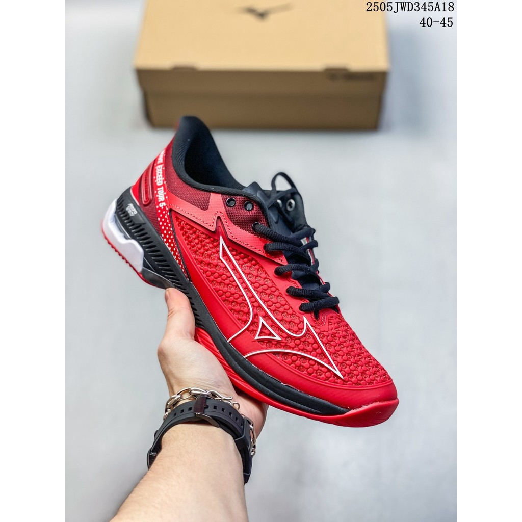 MUJI Mizuno Exceed Tour6 Enforce รองเท้าเทนนิสผู้ชายผู้หญิงกีฬารองเท้าตาข่าย T2PG TLAI L1ZO Z98Y