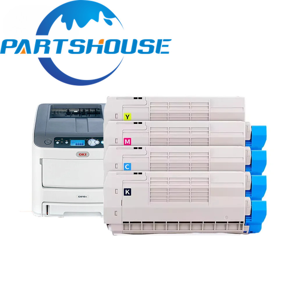 1PCS C710 ตลับหมึกสําหรับ OKI c710 c710n c710dn c711 c711n c711dn c711dtn c711wt โทนเนอร์สีที่รองรับ