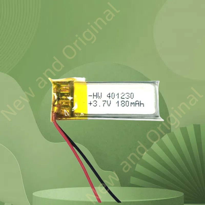 แบตเตอรี่ลิเธียมโพลิเมอร์ 401230 แบตเตอรี่ 180mah 3.7V พร้อมแผ่นป้องกันลําโพงบลูทูธรีโมทคอนโทรล
