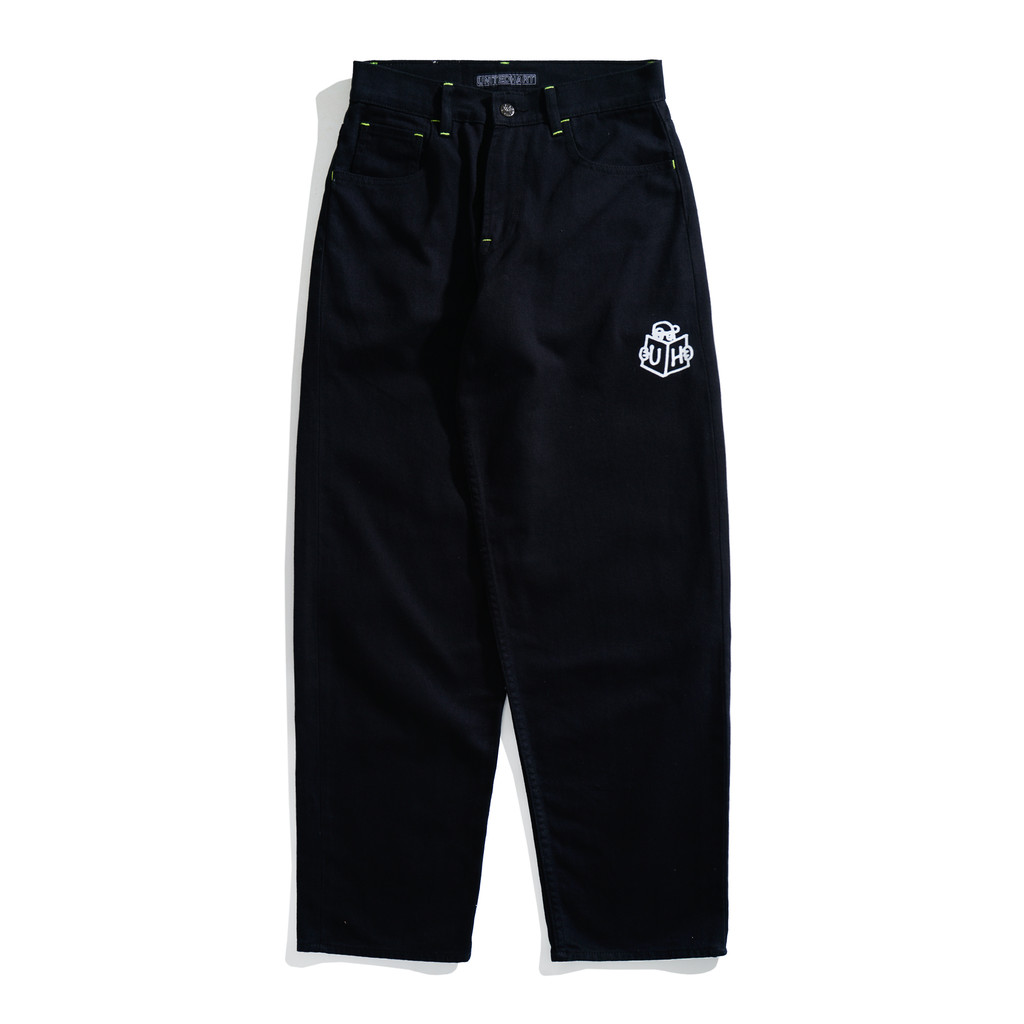 เอ่อ! กางเกงยีนส์ Baggy - KNOWS BLACK TWILL