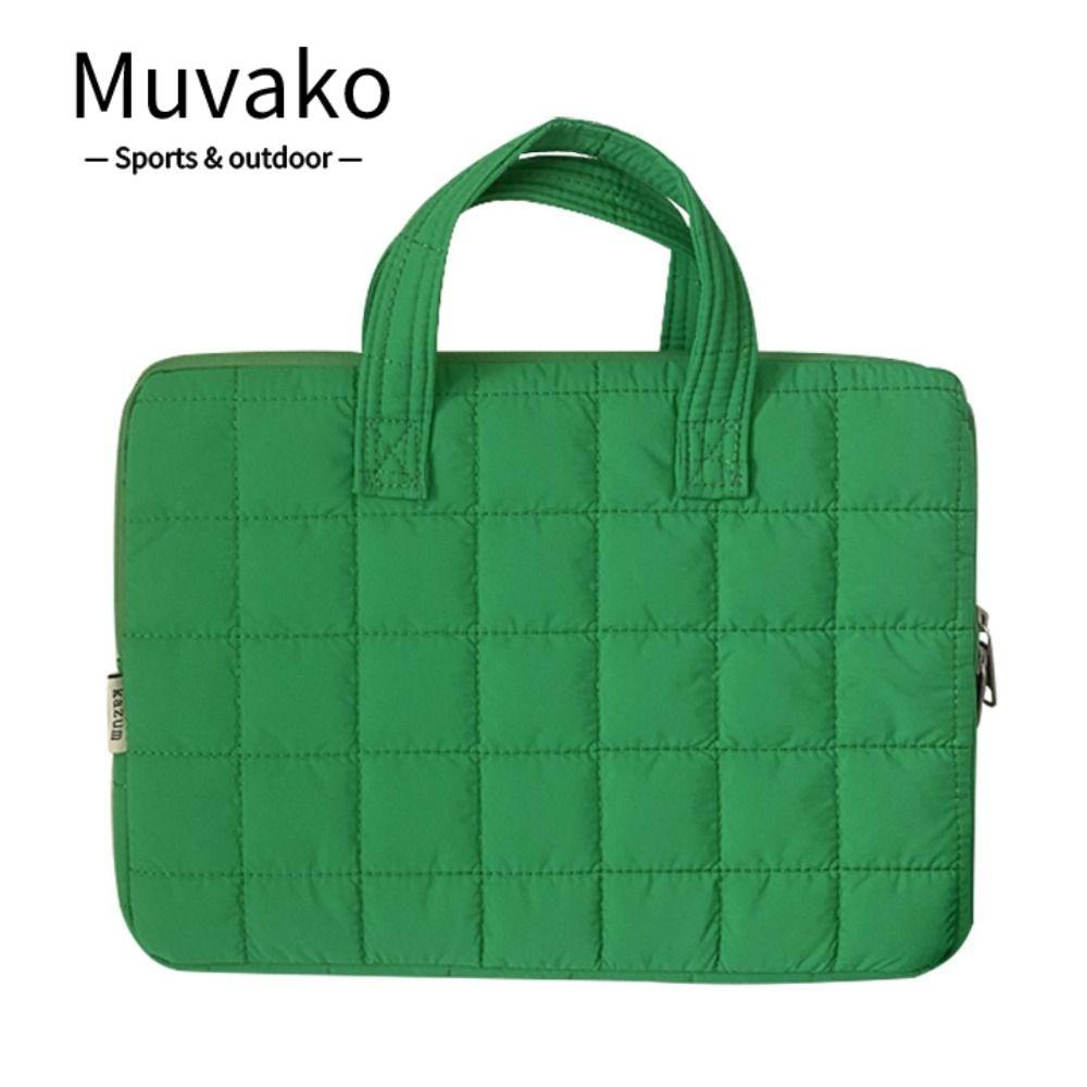 MUVAKO Laptop Sleeve, Cotton Waterproof Tablet Bag, Anti-fall Puffy Portable Laptop Protective Pouch