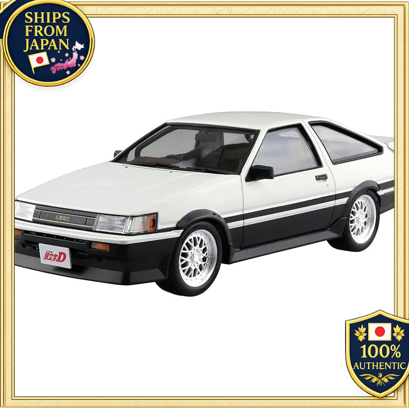 AOSHIMA Initial D No.13 Akina Wataru AE86 Levin 1/24 Scale Plastic Model