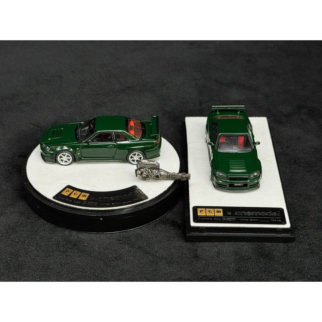 พร้อมส่ง [PGM Nissan gtr r34 nismo ztune] 1: 64 Alloy Full Open Model 1.ใหม่เอี่ยมที่ยังไม่ได้เปิดจั